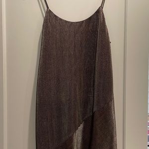 Bershka Metallic Strap Dress